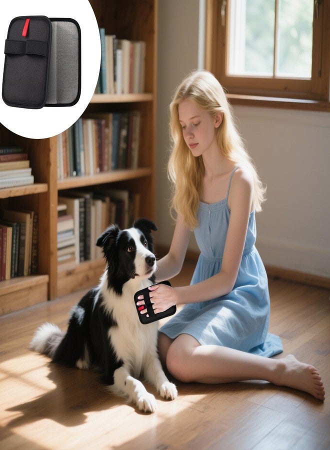 BADAO Pet Hair Remover,2 PCS Pet Hair Removal Glove,Electrostatic Gloves for Cats&Dogs,New Upgrade Efficient Grooming Gloves for Pet Hair,Reusable Animal Fur Removal Tool for Couch,Furniture,Carpet,Curtain - Image 2